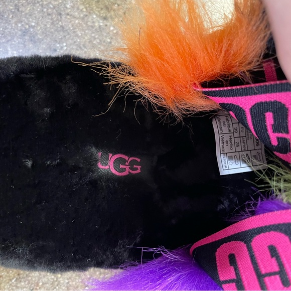 🆕 UGG Fluff Yeah Part Spots Slipper Sandals, Size 8 - Picture 11 of 13